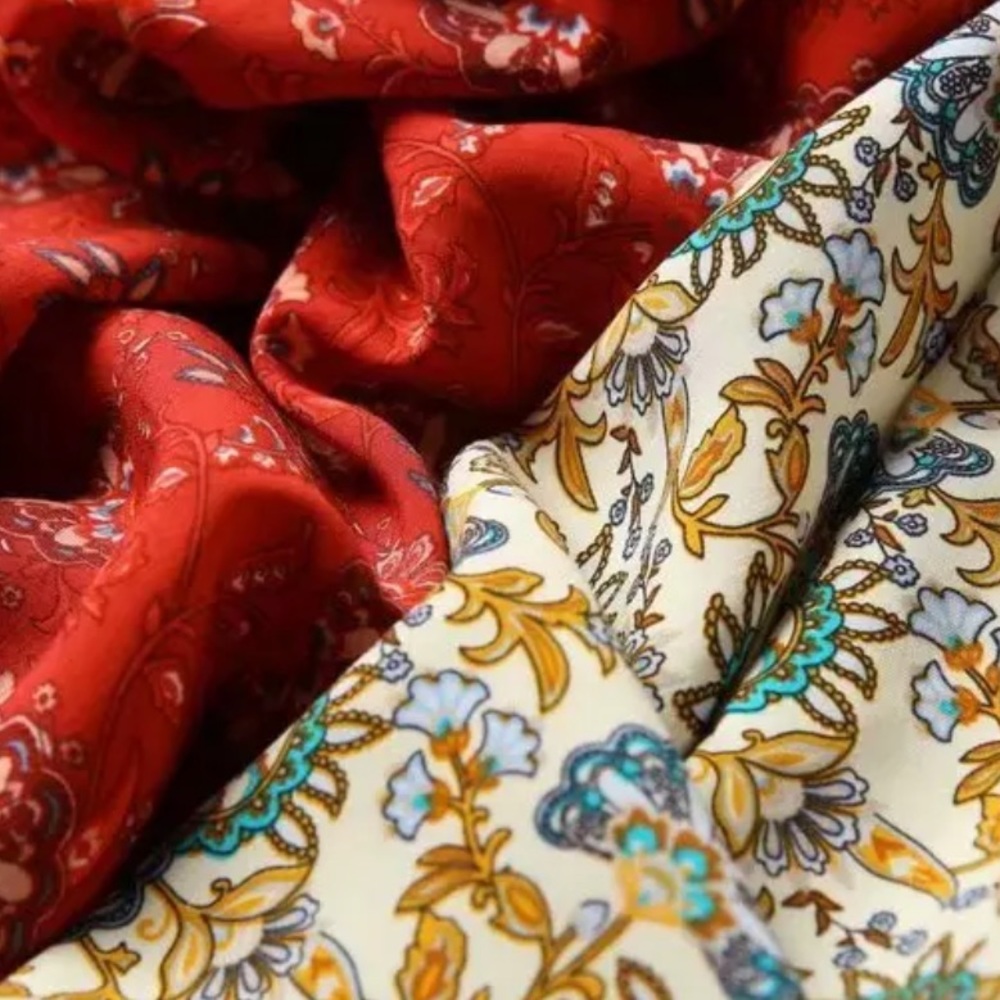 Gypsy Boho Paisley Print Maxi Duster Kimono Yellow - Picture 5 of 9